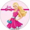 Opłatek na tort Barbie-1. Średnica:21 cm