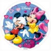 Opłatek na tort Mickey i Minnie-4. Średnica:21 cm