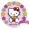 Opłatek na tort Hello Kitty-8. Średnica:21 cm
